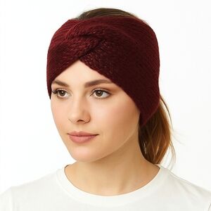 Hand Knit Twisted Headband Size Youth/Sm Adult